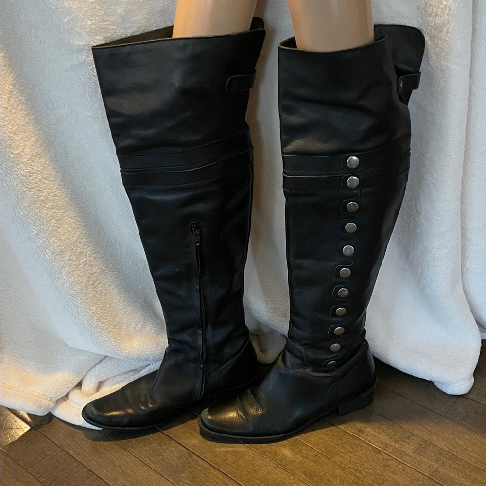Matisse Black over knee Leather Boots